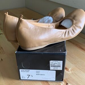 J. Crew Burnt Sienna Leather Flats